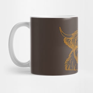 Scottish Cow - Brown Mug